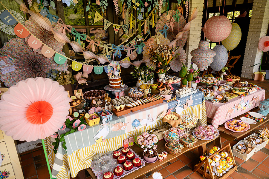 decoração especial da festa de aniversário infantil da Vicky