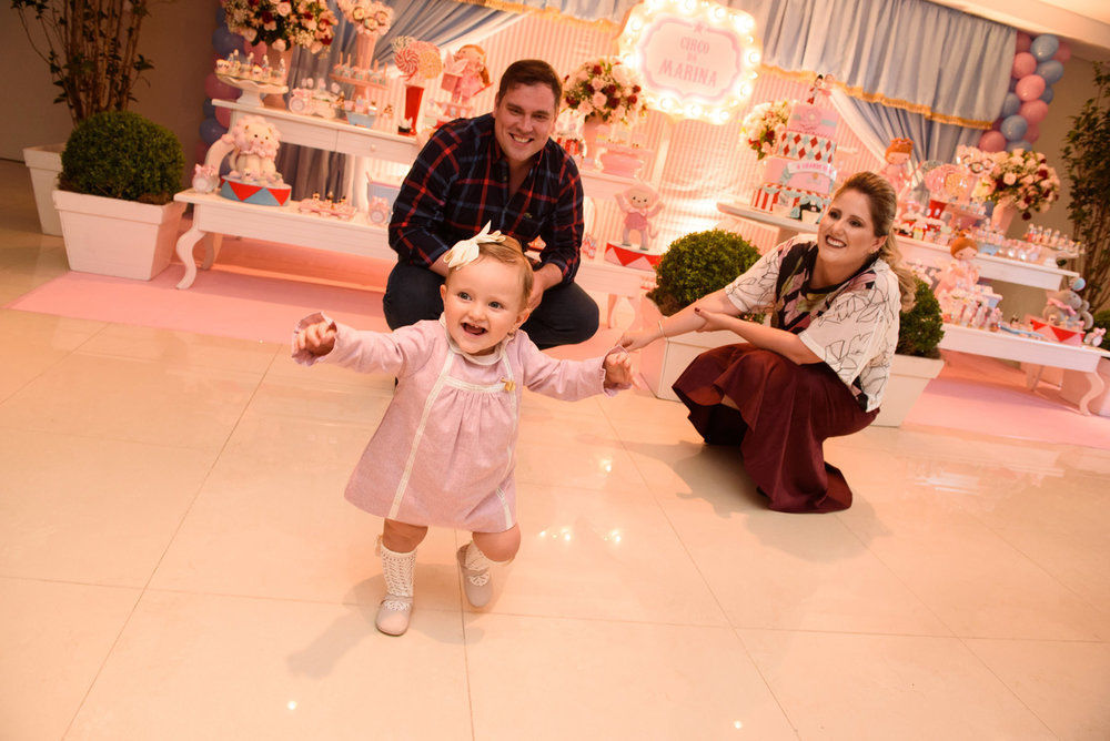 Foto 1 ano da Marina - festa em casa com tema circo rosa em Curitiba — festa - Imagem 17